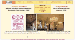 Desktop Screenshot of concerts-prague.cz